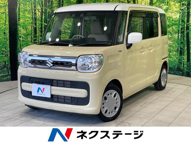 スペーシア(スズキ) ハイブリッドX 禁煙車 SDナビ スズキセーフティサポート 両側電動ドア シートヒーター クリアランスソナー バックカメラ ETC スマートキー アイドリングストップ 中古車画像