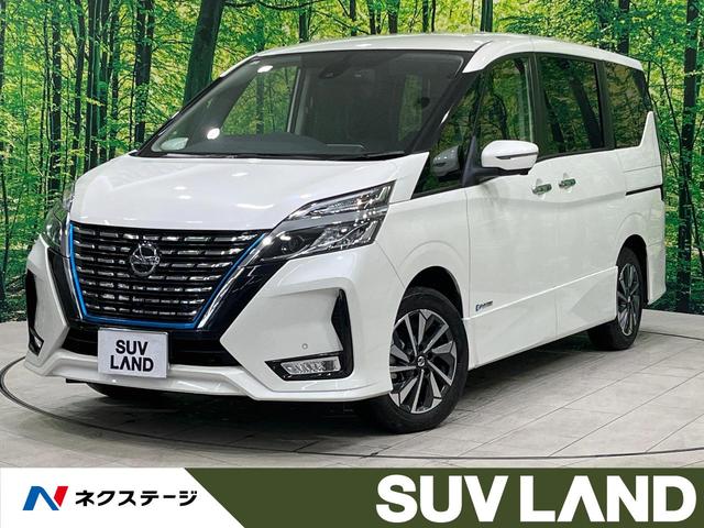 セレナ(日産) e−パワー ハイウェイスターV 禁煙車 後席モニター 純正9型ナビ 全周囲カメラ セーフティパックA 両側電動ドア 衝突被害軽減 レーダークルーズ コーナーセンサー スマートキー LEDヘッド ETC 車線逸脱警報 オートライト 中古車画像