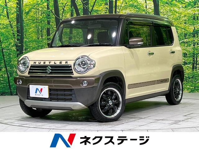 ハスラー(スズキ) ワンダラー 4WD ナビ デュアルカメラブレーキサポート 禁煙車 前席シートヒーター ハーフレザーシート HIDヘッド スマートキー オートエアコン アイドリングストップ 中古車画像