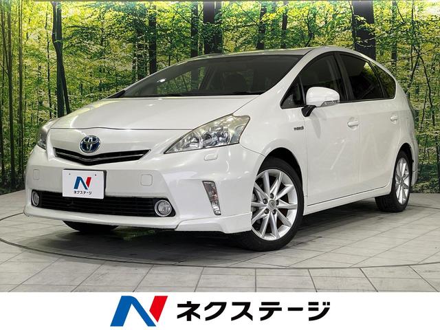 プリウスアルファ(トヨタ) Ｓツーリングセレクション　純正８型ナビ　バックカメラ　禁煙車　スマートキー　ＬＥＤヘッド　オートライト　オートエアコン　純正１７インチアルミ　Ｂｌｕｅｔｏｏｔｈ　ＣＤ　ＤＶＤ再生　フルセグ 中古車画像