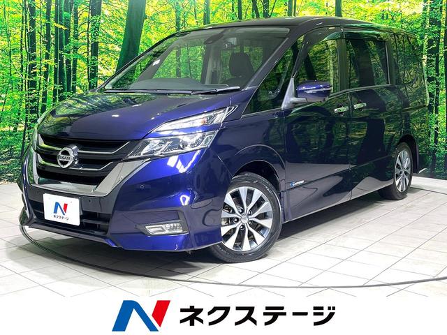 セレナ　愛知県 禁煙車　純正９型ナビ　後席モニター　全周囲カメラ　両側電動ドア　衝突軽減