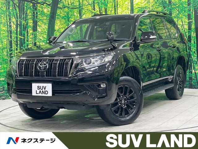 ランドクルーザープラド(トヨタ) ＴＸ　Ｌパッケージ・ブラックエディション　禁煙車　サンルーフ　純正９型ナビ　フルセグ　バックカメラ　セーフティセンス　クリアランスソナー　シートベンチレーション　黒革シート　パワーシート　ＬＥＤヘッド＆フォグ　純正１８インチアルミ　ＥＴＣ 中古車画像