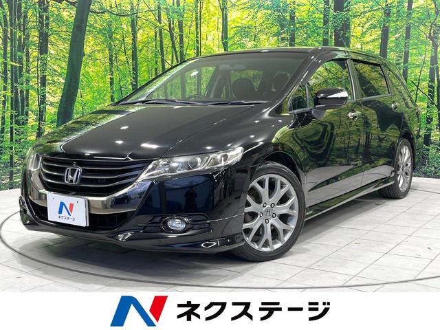 オデッセイ(ホンダ) アブソルート　純正ナビ　全周囲カメラ　クルコン　禁煙車　ハーフレザーシート　ＨＩＤヘッド　ナビ連動ＥＴＣ　オートエアコン　純正１８インチアルミ　ＣＤ　ＤＶＤ再生　地デジ　パドルシフト 中古車画像