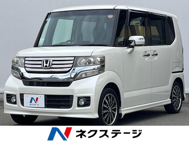 Ｎ－ＢＯＸカスタム　静岡県 後席モニター　禁煙車　スマートキー　ＬＥＤヘッド　ＥＴＣ　クルコン