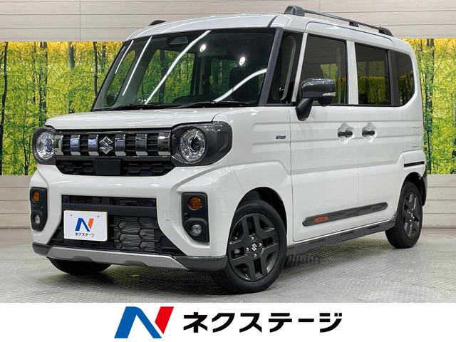 スペーシアギア　愛知県 届出済未使用車　メーカー９型ナビ　全周囲カメラ　両側電動スライド