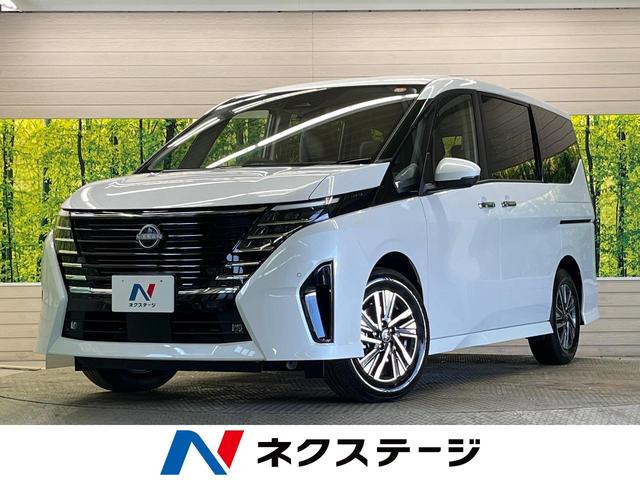 セレナ(日産) ｅ−パワー　ハイウェイスターＶ　登録済未使用車　１２．３型コネクトナビＴＶ　アラウンドビューモニタ　両側ハンズフリー電動ドア　衝突軽減　ナビリンクプロパイロット　アダプティブＬＥＤヘッド　インテリジェントルームミラー　ＥＴＣ２．０ 中古車画像
