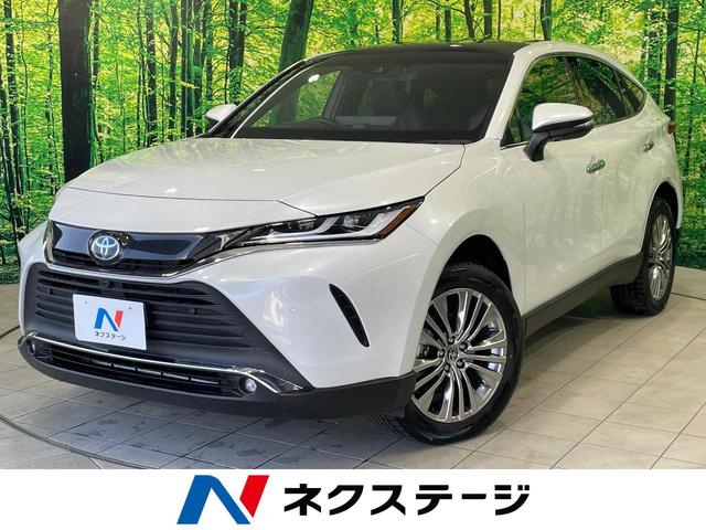 ハリアーハイブリッド(トヨタ) Ｚ　レザーパッケージ　登録済未使用車　１２．３型ナビ　ＪＢＬ　調光式パノラマルーフ　デジタルインナー　ＢＳＭ　ＨＵＤ　全周囲カメラ　衝突軽減　レーダークルーズ　黒革　パワーシート　シートメモリー　シートエアコン　電動リア 中古車画像