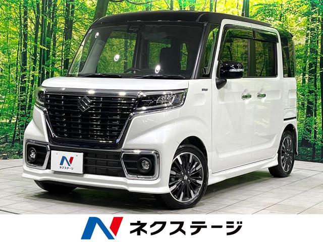 スペーシアカスタム　福岡県 禁煙車　ターボ　８型ナビ　両側電動スライドドア　バックカメラ