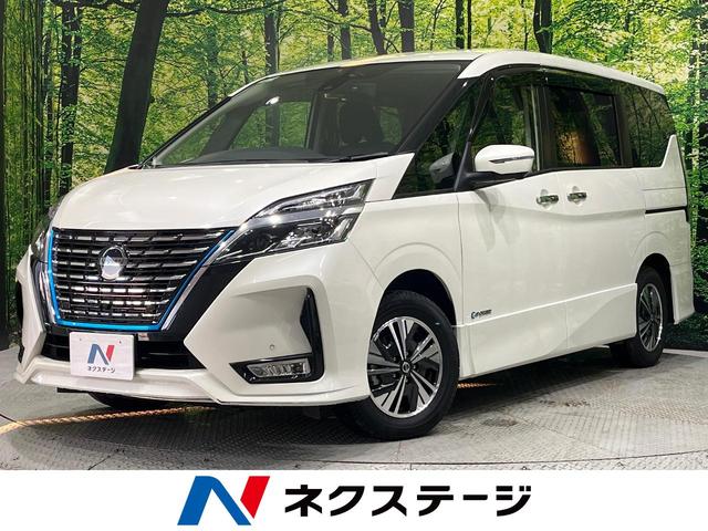 セレナ(日産) ｅ−パワー　ハイウェイスターＶ　後期　セーフティパックＡ　純正１０型ナビ　後席モニター　全周囲カメラ　プロパイロット　デジタルインナーミラー　ハンズフリー両側電動スライド　電動パーキングブレーキ　オートブレーキ　ＥＴＣ　ドラレコ 中古車画像