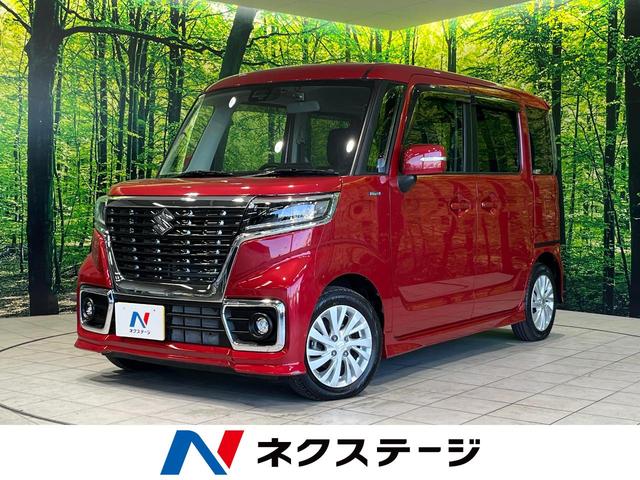 スペーシアカスタム　長野県 オートライト　ステアリングスイッチ　アイドリングストップ　電動格納ミラー