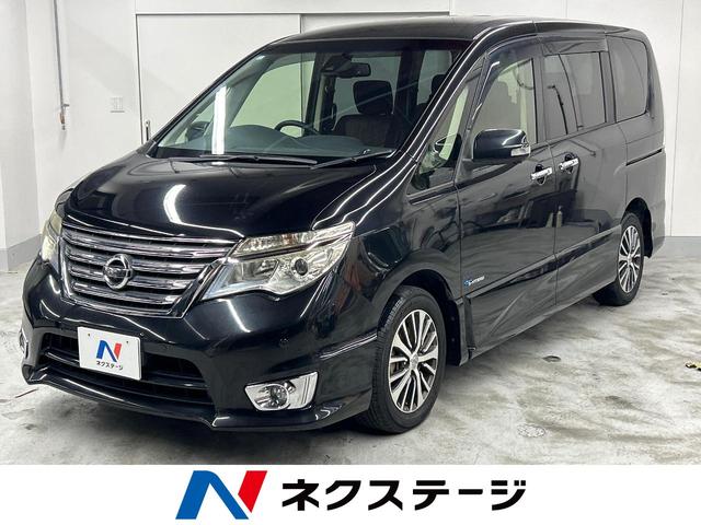 沖縄県の中古車ならセレナ ハイウェイスター　Ｖセレ＋セーフティＩＩ　ＳＨＶ　両側電動ドア　後席モニター　全周囲カメラ　コーナーセンサー　スマートキー　ＬＥＤヘッド　ビルトインＥＴＣ　クルコン　純正１６インチアルミ　車線逸脱警報　オートライト　オートエアコン