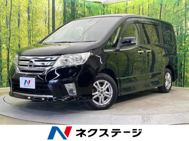 セレナ　新潟県 両側電動スライド　後席モニター　純正ＳＤナビ　バックカメラ　ＨＩＤヘッド