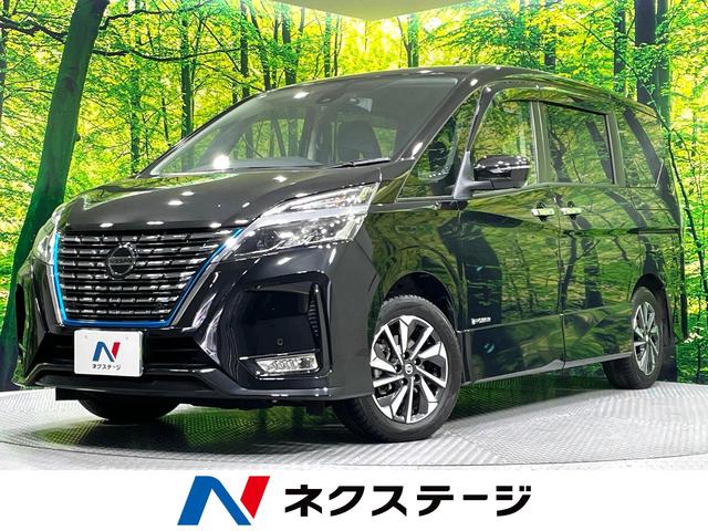 セレナ(日産) ｅ−パワー　ハイウェイスターＶ　禁煙車　セーフティパックＡ　純正９型ナビ　フリップダウンモニター　プロパイロット　両側電動スライドドア　全方位運転支援システム　純正ＯＰ１６インチＡＷ　ＥＴＣ　フルセグＴＶ　ドラレコ　ＬＥＤヘッド 中古車画像