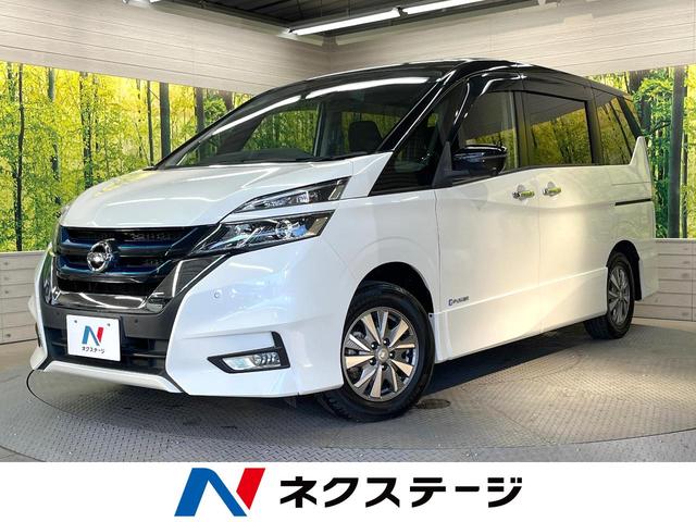 セレナ　栃木県 純正９型ＳＤナビ　後席モニター　両側電動ドア　全周囲カメラ　衝突軽減装置