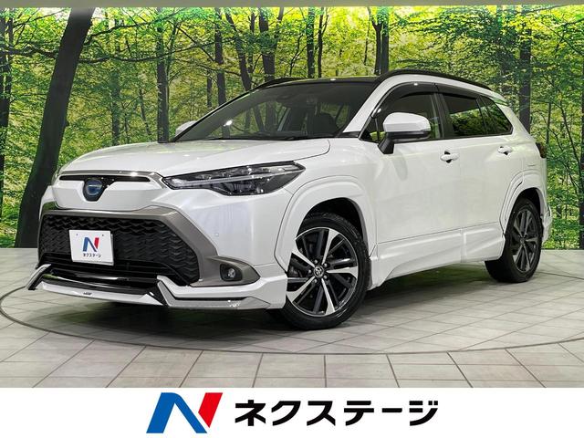 カローラクロス　北海道 ４ＷＤ　パノラマルーフ　フルエアロ　全周囲カメラ　寒冷地仕様　衝突軽減