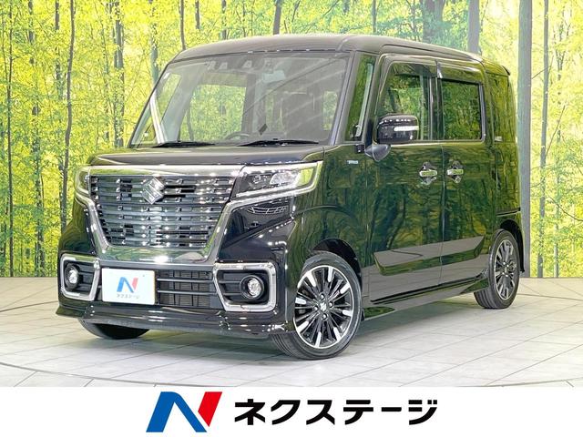 スペーシアカスタム　岐阜県 ＬＥＤヘッド　ＥＴＣ　スズキセーフティサポート　運転席シートヒーター