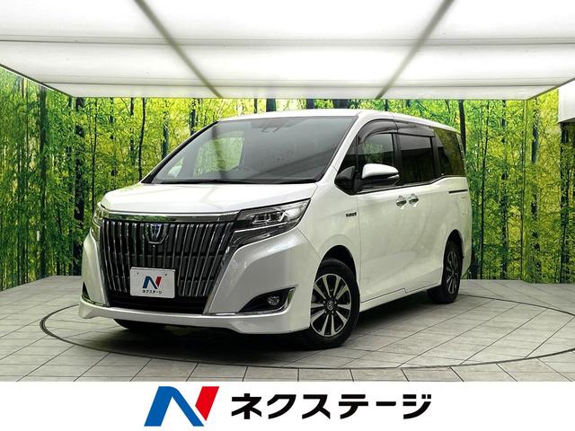 エスクァイア(トヨタ) ハイブリッドＧｉ　禁煙車　純正１０型ナビ　バックカメラ　シートヒーター　両側電動スライドドア　ＬＥＤヘッド　セーフティセンス　純正１５インチアルミ　スマートキー　ＥＴＣ　オートエアコン　クルコン　オートライト 中古車画像