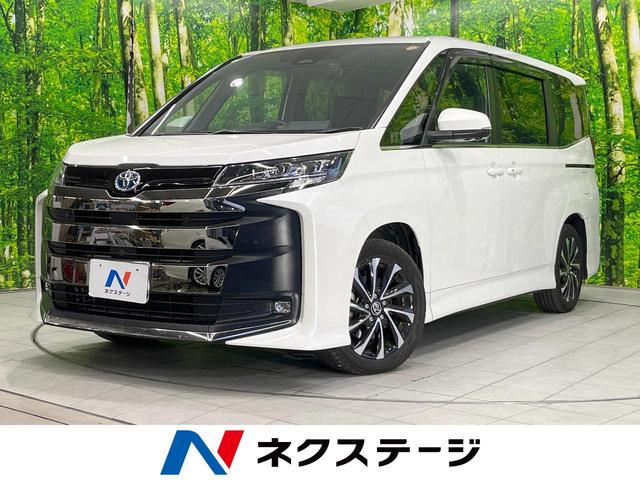 ノア(トヨタ) ハイブリッドＳ−Ｚ　両側電動ドア　後席モニター　全周囲カメラ　衝突被害軽減システム　レーダークルーズ　禁煙車　ハーフレザーシート　ドラレコ　コーナーセンサー　スマートキー　ＬＥＤヘッド　ＥＴＣ２．０ 中古車画像
