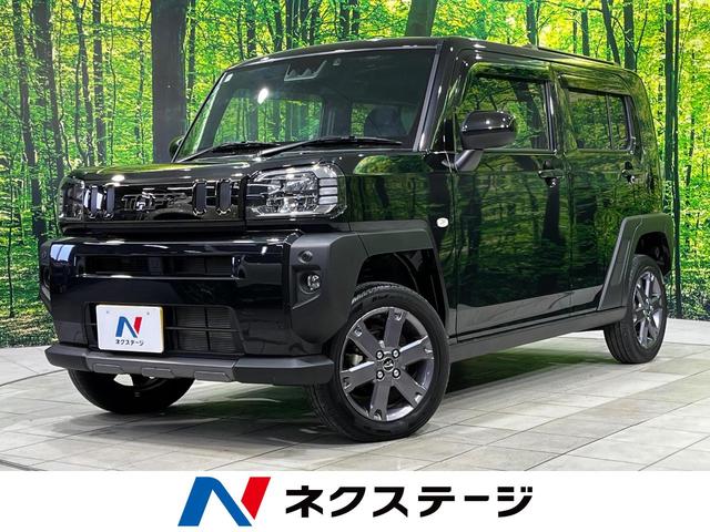 タフト(ダイハツ) Ｇ　ダーククロムベンチャー　４ＷＤ　ガラスルーフ　バックカメラ　スマートアシスト　禁煙車　シートヒーター　コーナーセンサー　スマートキー　ＬＥＤヘッド　ＥＴＣ　ディスプレイオーディオ　車線逸脱警報　誤発進抑制機能　オートエアコン 中古車画像