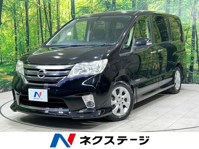 セレナ(日産) ハイウェイスター　Ｓ−ハイブリッド　エアロモード　ナビ　フリップダウンモニター　バックカメラ　両側パワスラ　クルーズコントロール　ＨＩＤヘッドライト　リアオ−トエアコン　Ｂｌｕｅｔｏｏｔｈ　アイドリングストップ　禁煙車　ワンオーナー 中古車画像