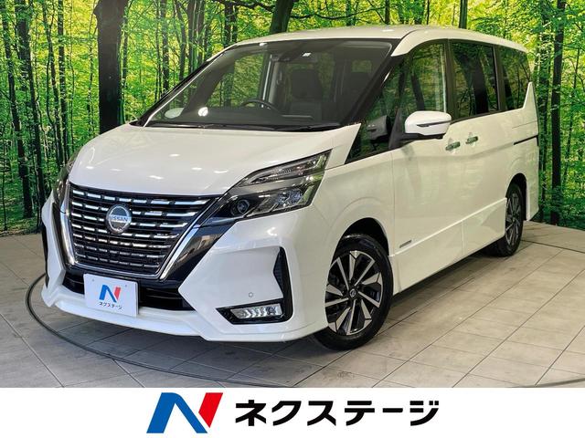 セレナ(日産) ハイウェイスターＶ　禁煙車　１１型ＢＩＧＸナビ　フリップダウンモニター　アラウンドビュー　衝突軽減　プロパイロット　パーキングアシスト　両側電動ドア　クリアランスソナー　ＬＥＤヘッド　ＥＴＣ　純正１６インチアルミ 中古車画像