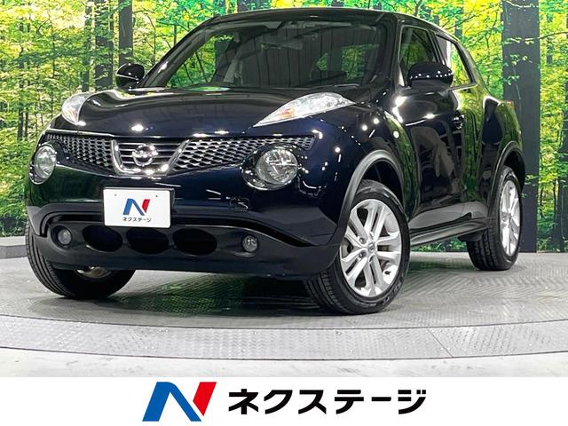 ジューク(日産) １５ＲＸ　タイプＶ　禁煙車　純正ナビ　バックカメラ　ドラレコ　ＥＴＣ　スマートキー　オートエアコン　オートライト　アイドリングストップ　プライバシーガラス　Ｂｌｕｅｔｏｏｔｈ　電動格納ミラー　革巻きステアリング 中古車画像