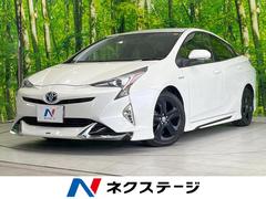 プリウス Sツーリングセレクション エアロ 純正SDナビ バックカメラ 禁煙車 レザー調シート ドラレコ コーナーセンサー スマートキー LEDヘッド ビルトインETC 純正17インチアルミ オートライト オートエアコン 中古車画像