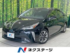 プリウス Sツーリングセレクション 9インチナビ バックカメラ トヨタセーフティセンス レーダークルーズ 禁煙車 レザーシート ドラレコ コーナーセンサー スマートキー LEDヘッド ビルトインETC 純正17インチアルミ 中古車画像