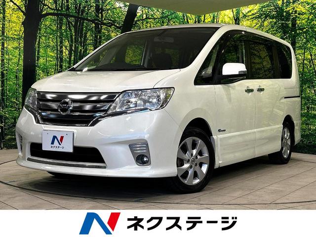 セレナ　静岡県 両側電動ドア　純正ＳＤナビ　後席モニター　禁煙車　スマートキー　ＬＥＤ