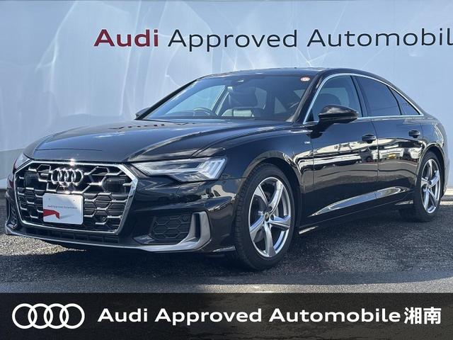 Ａ６(アウディ) ４５ＴＦＳＩクワトロ　Ｓライン　サンルーフ　テクノロジーＰＫＧ　ＡＣＣ　レーンアシスト　サイドアシスト　パークアシスト　全周囲カメラ　ＨＤマトリクスＬＥＤ　ステアリングヒーター　プライバシーガラス　１９インチＡＷ　ブラックレザー 中古車画像