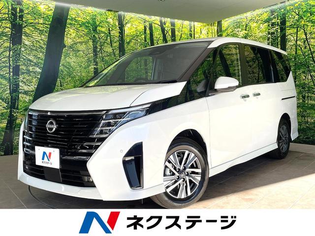 セレナ(日産) ｅ−パワー　ハイウェイスターＶ　登録済未使用車　プロパイロット　ハンズフリー両側電動スライドドア　アラウンドビューモニター　コーナーセンサー　スマートキー　ＬＥＤヘッド　純正１６インチアルミ　オートハイビーム　車線逸脱警報 中古車画像