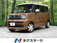 スペーシア ハイブリッドX 4WD SDナビ 2トーンカラー バックカメラ 両側電動ドア 衝突軽減 禁煙車 ドラレコ シートヒーター コーナーセンサー スマートキー LEDヘッド ETC オートハイビーム 車線逸脱警報 中古車画像