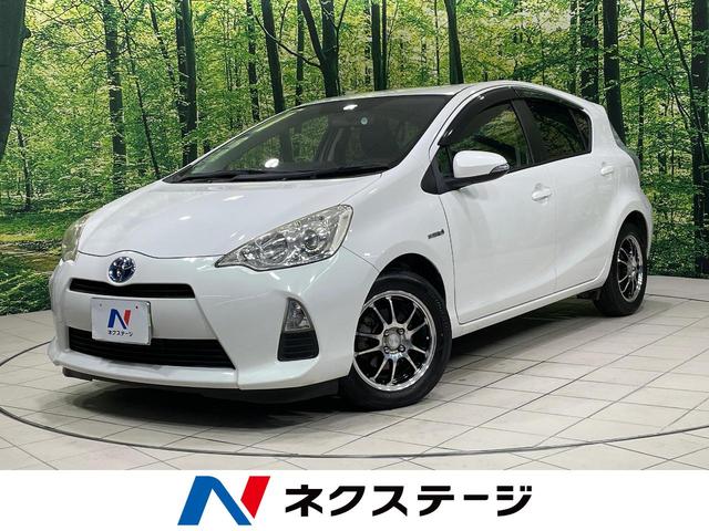 アクア　石川県 純正ＨＤＤナビ　バックカメラ　禁煙車　ハーフレザーシート　スマートキー