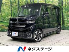 スペーシアカスタム ハイブリッドXSターボ 4WD 両側電動スライドドア 純正9型ナビ 全周囲カメラ 衝突軽減システム レーダークルーズ 禁煙車 ハーフレザーシート ドラレコ コーナーセンサー スマートキー LEDヘッド ビルトインETC 中古車画像