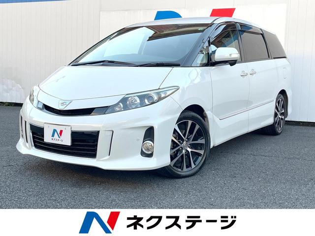 エスティマ　埼玉県 両側電動ドア　純正ＨＤＤナビ　後席モニター　バックカメラ