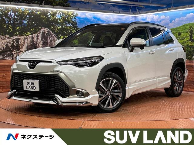 カローラクロス　大阪府 ガラスルーフ　モデリスタエアロ　純正１０．５インチディスプレイオーディオ