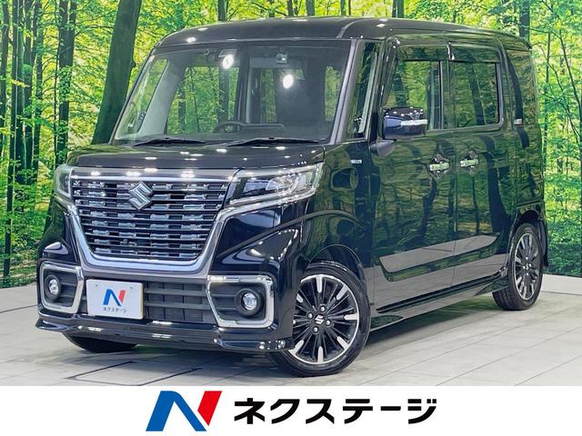 スペーシアカスタム　岐阜県 純正８型ナビ　全方位モニター　セーフティサポート　両側電動スライドドア