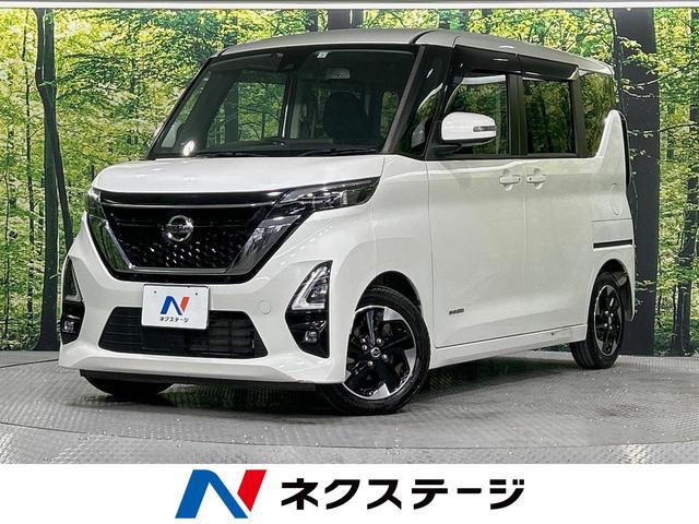 ルークス　岐阜県 両側電動ドア　純正ＳＤナビ　全周囲カメラ　衝突被害軽減システム　禁煙車