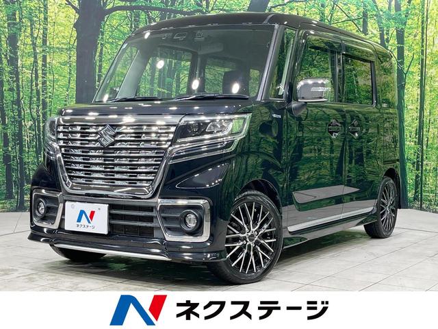 スペーシアカスタム　宮城県 ４ＷＤ　禁煙車　純正８インチナビ　電動スライドドア　衝突被害軽減