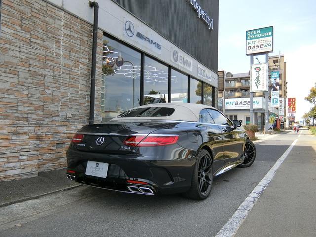 Sクラス S63 4マチック+ カブリオレ サテンマットブルーラッピング(元色アンスラサイトブルーM)AMGスタイリングPKG インテリジェントLEDライト designoエクスクルーシブナッパレザーシート(AMG専用)(5枚目)