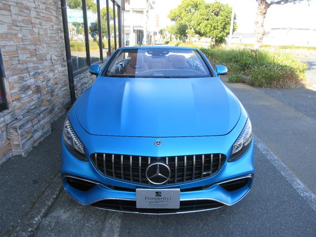 Sクラス S63 4マチック+ カブリオレ サテンマットブルーラッピング(元色アンスラサイトブルーM)AMGスタイリングPKG インテリジェントLEDライト designoエクスクルーシブナッパレザーシート(AMG専用)(13枚目)