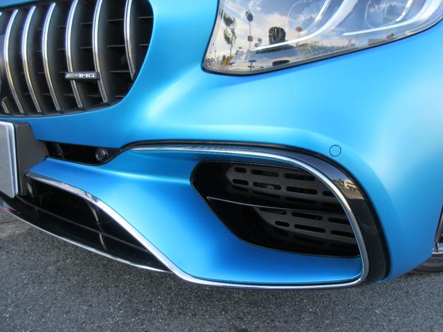 Sクラス S63 4マチック+ カブリオレ サテンマットブルーラッピング(元色アンスラサイトブルーM)AMGスタイリングPKG インテリジェントLEDライト designoエクスクルーシブナッパレザーシート(AMG専用)(18枚目)
