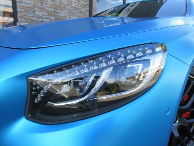 Sクラス S63 4マチック+ カブリオレ サテンマットブルーラッピング(元色アンスラサイトブルーM)AMGスタイリングPKG インテリジェントLEDライト designoエクスクルーシブナッパレザーシート(AMG専用)(19枚目)