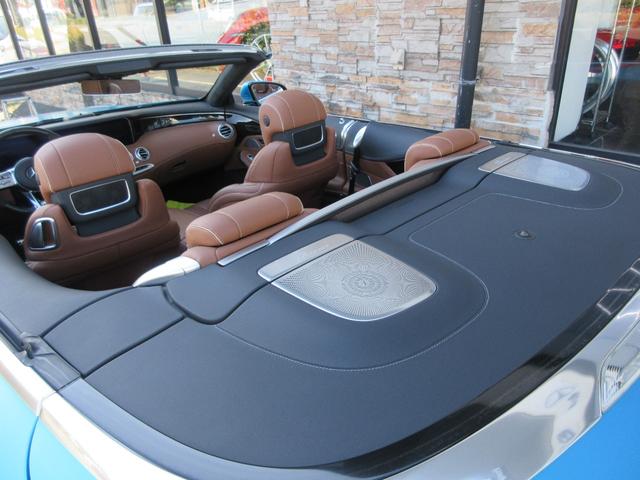 Sクラス S63 4マチック+ カブリオレ サテンマットブルーラッピング(元色アンスラサイトブルーM)AMGスタイリングPKG インテリジェントLEDライト designoエクスクルーシブナッパレザーシート(AMG専用)(32枚目)