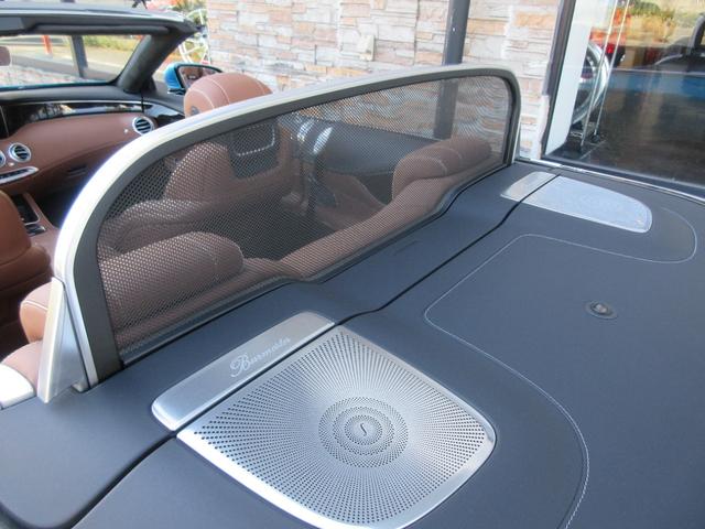 Sクラス S63 4マチック+ カブリオレ サテンマットブルーラッピング(元色アンスラサイトブルーM)AMGスタイリングPKG インテリジェントLEDライト designoエクスクルーシブナッパレザーシート(AMG専用)(33枚目)