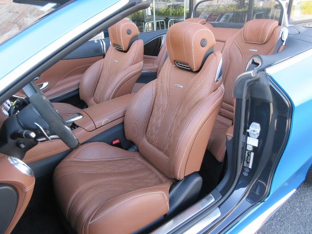 Sクラス S63 4マチック+ カブリオレ サテンマットブルーラッピング(元色アンスラサイトブルーM)AMGスタイリングPKG インテリジェントLEDライト designoエクスクルーシブナッパレザーシート(AMG専用)(51枚目)