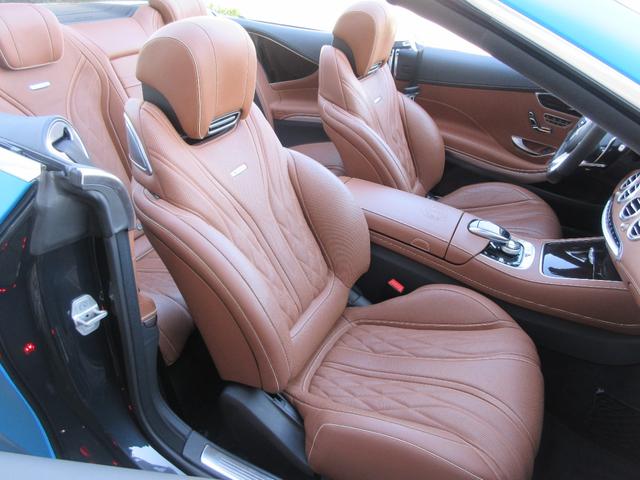 Sクラス S63 4マチック+ カブリオレ サテンマットブルーラッピング(元色アンスラサイトブルーM)AMGスタイリングPKG インテリジェントLEDライト designoエクスクルーシブナッパレザーシート(AMG専用)(52枚目)