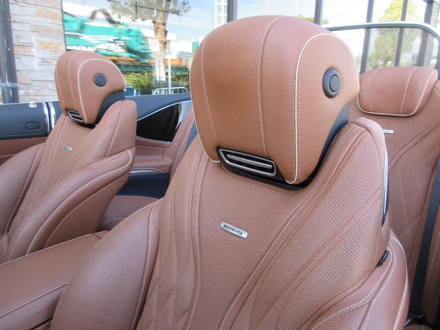 Sクラス S63 4マチック+ カブリオレ サテンマットブルーラッピング(元色アンスラサイトブルーM)AMGスタイリングPKG インテリジェントLEDライト designoエクスクルーシブナッパレザーシート(AMG専用)(53枚目)