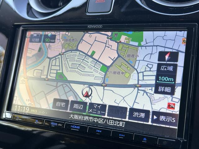 ノート Ｘ　検２付・禁煙車・インナーミラー・社外ナビ・ＢＴ・ＥＴＣ・ＡＡＣ・ソナー・３６０°カメラ・車線逸脱警告・キーレス・ペダル踏み間違い抑制（4枚目）