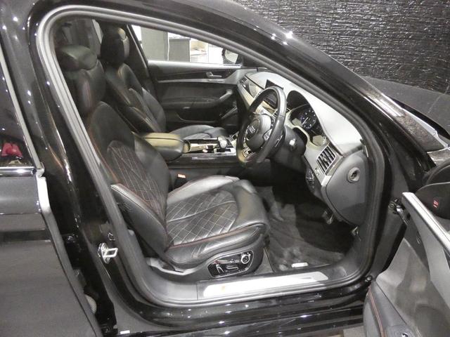 S8プラス ベースグレード 4.0クワトロプラス 後期型 SR 全席シートH F席ベンチレーション カーボンドアミラー カーボンリアスポイラー セラミックブレーキ Pアシスト MMIナビ地デジ BOSEサウンド 純正21AW(19枚目)